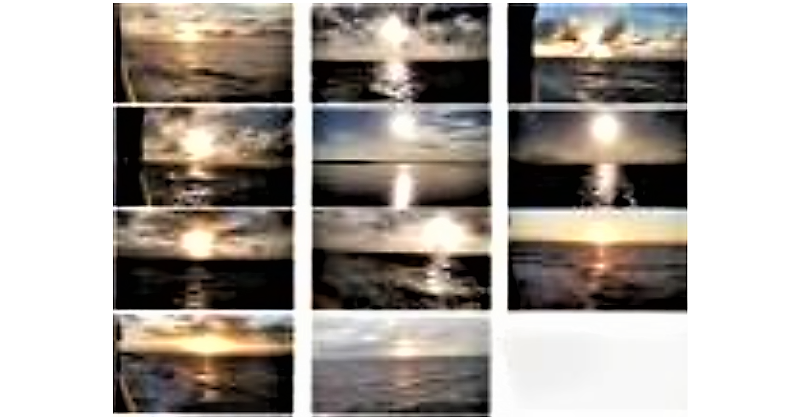 Eleven Shades of Ocean Sunrises